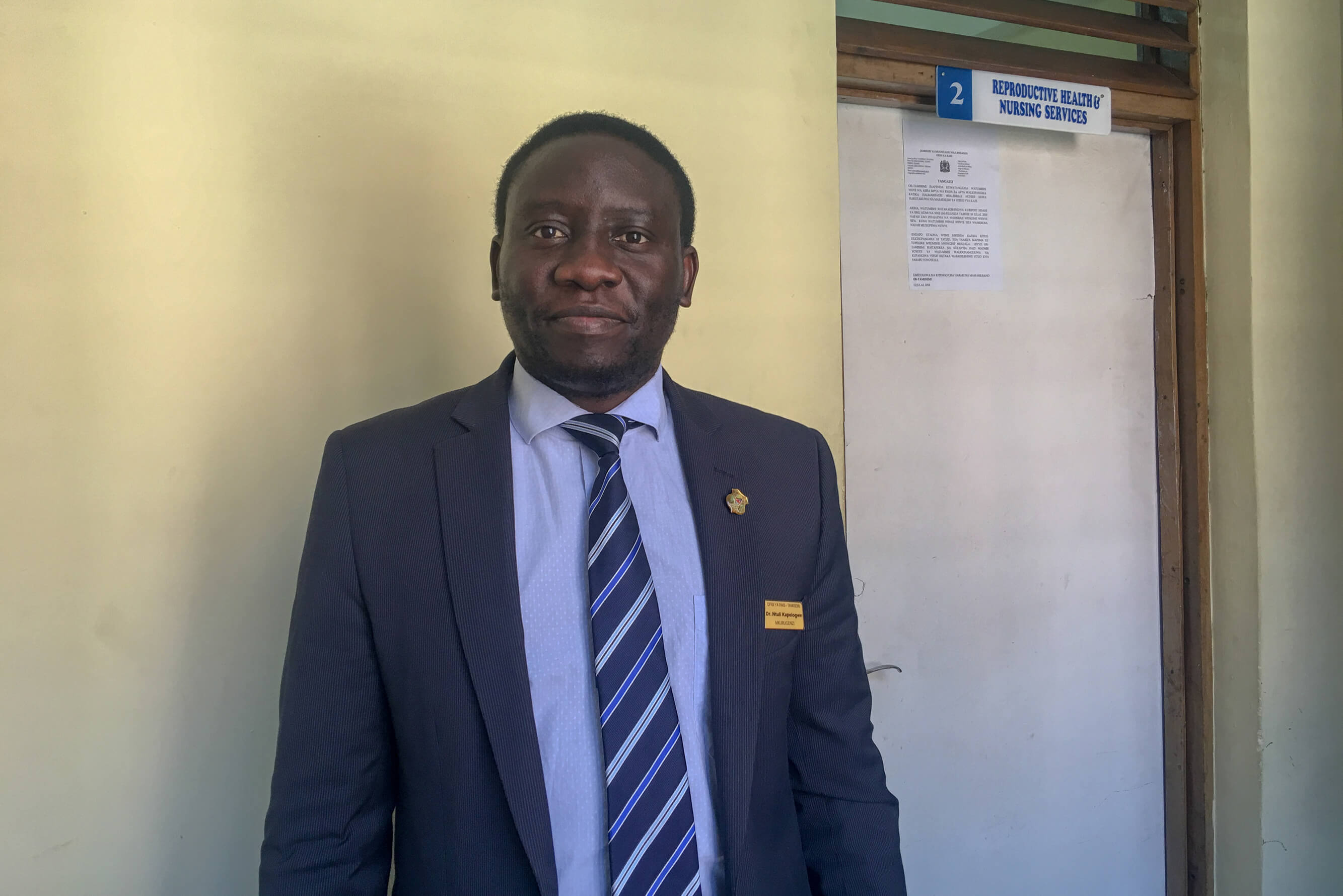 Dr. Ntuli Kapoglowe, program director of health, social welfare and nutrition services for the President’s Office – Regional Administration and Local Government (PO-RALG)